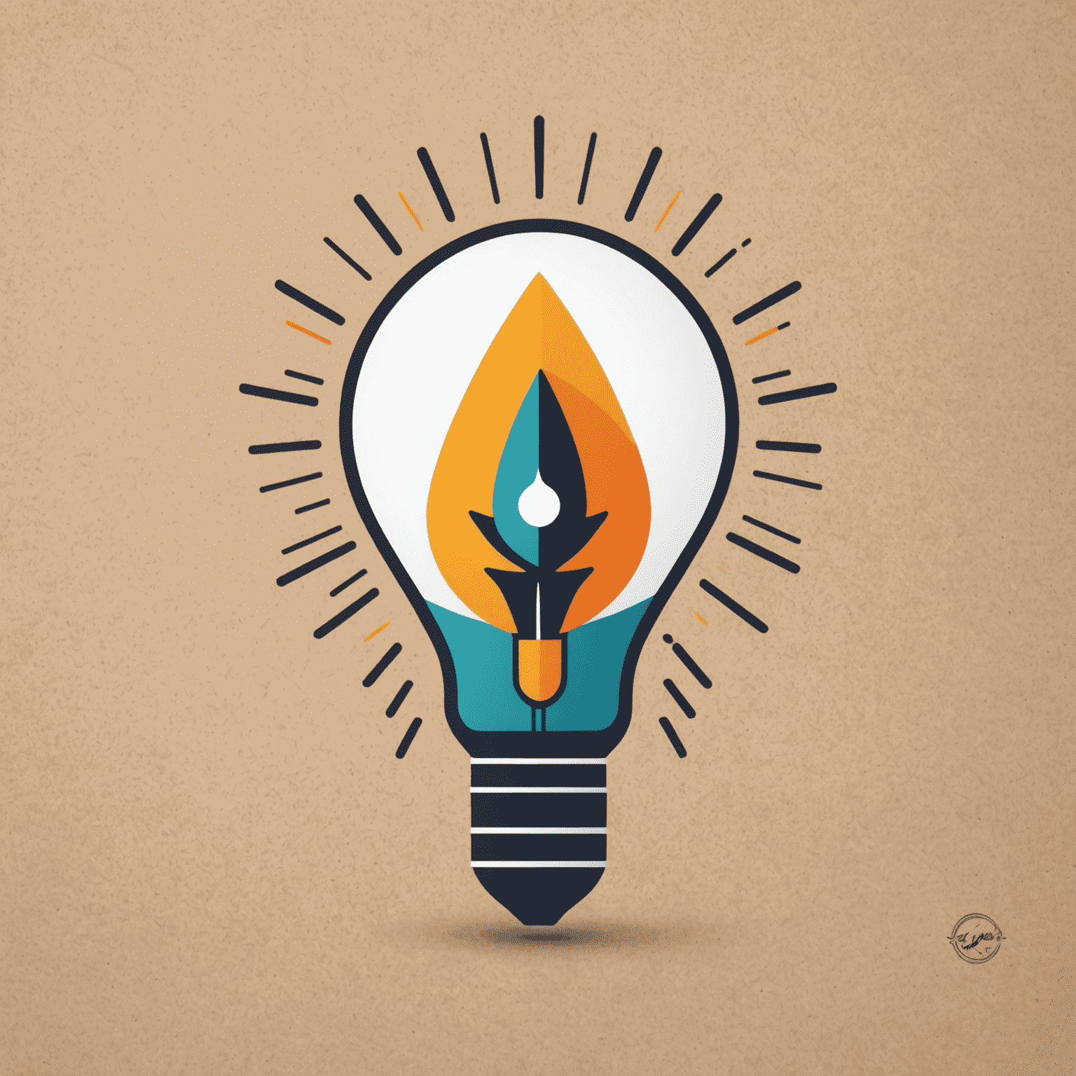 Complete Branding Solutions Logo - A stylized abstract mark combining a lightbulb and rocket, symbolizing innovation and growth