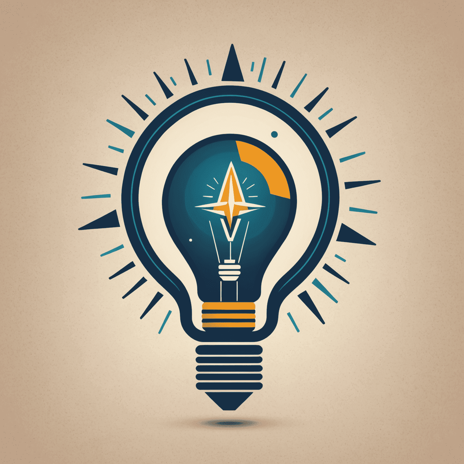 Complete Branding Solutions Logo - A stylized abstract mark combining a lightbulb and rocket, symbolizing innovation and growth