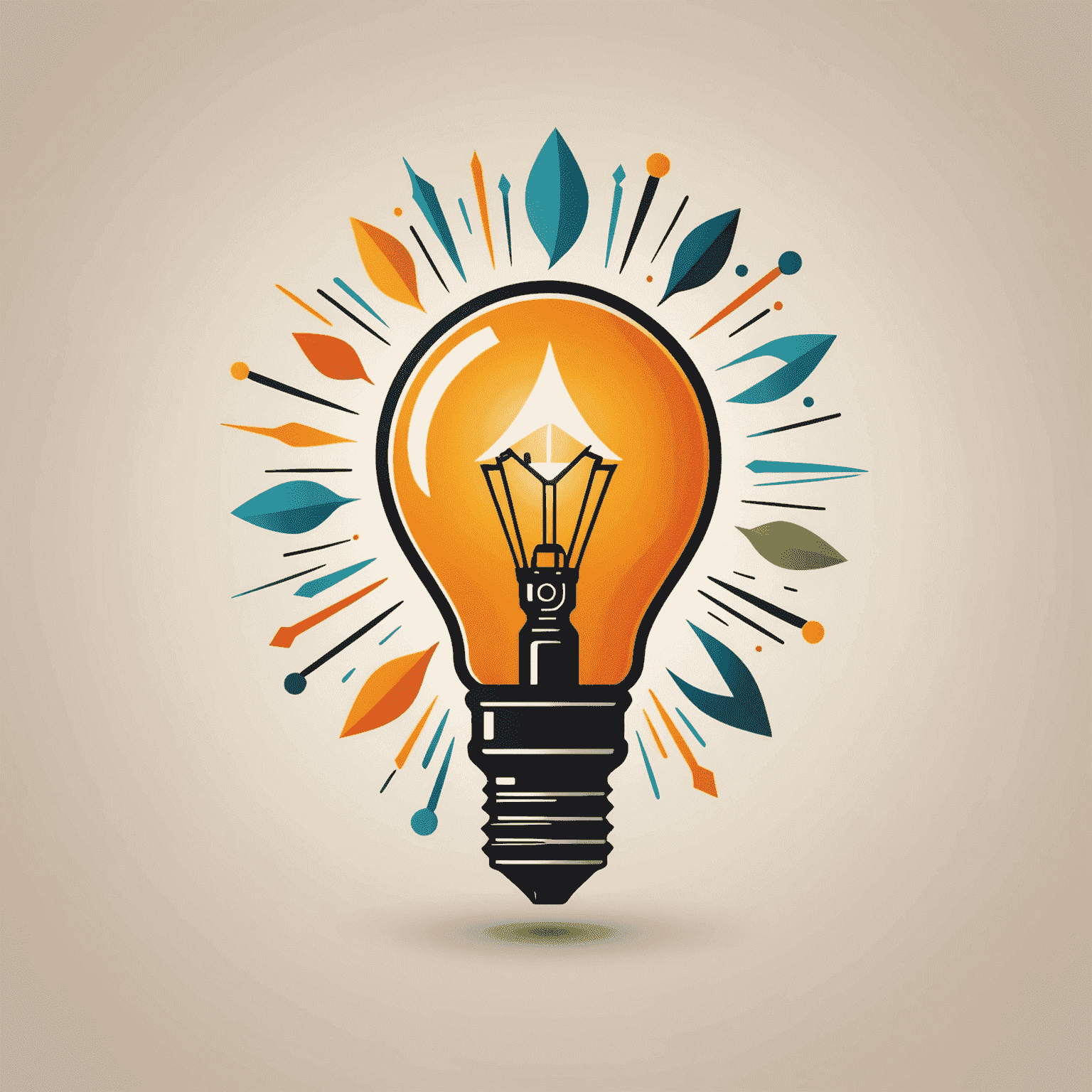 Complete Branding Solutions Logo - A stylized abstract mark combining a lightbulb and rocket, symbolizing innovation and growth