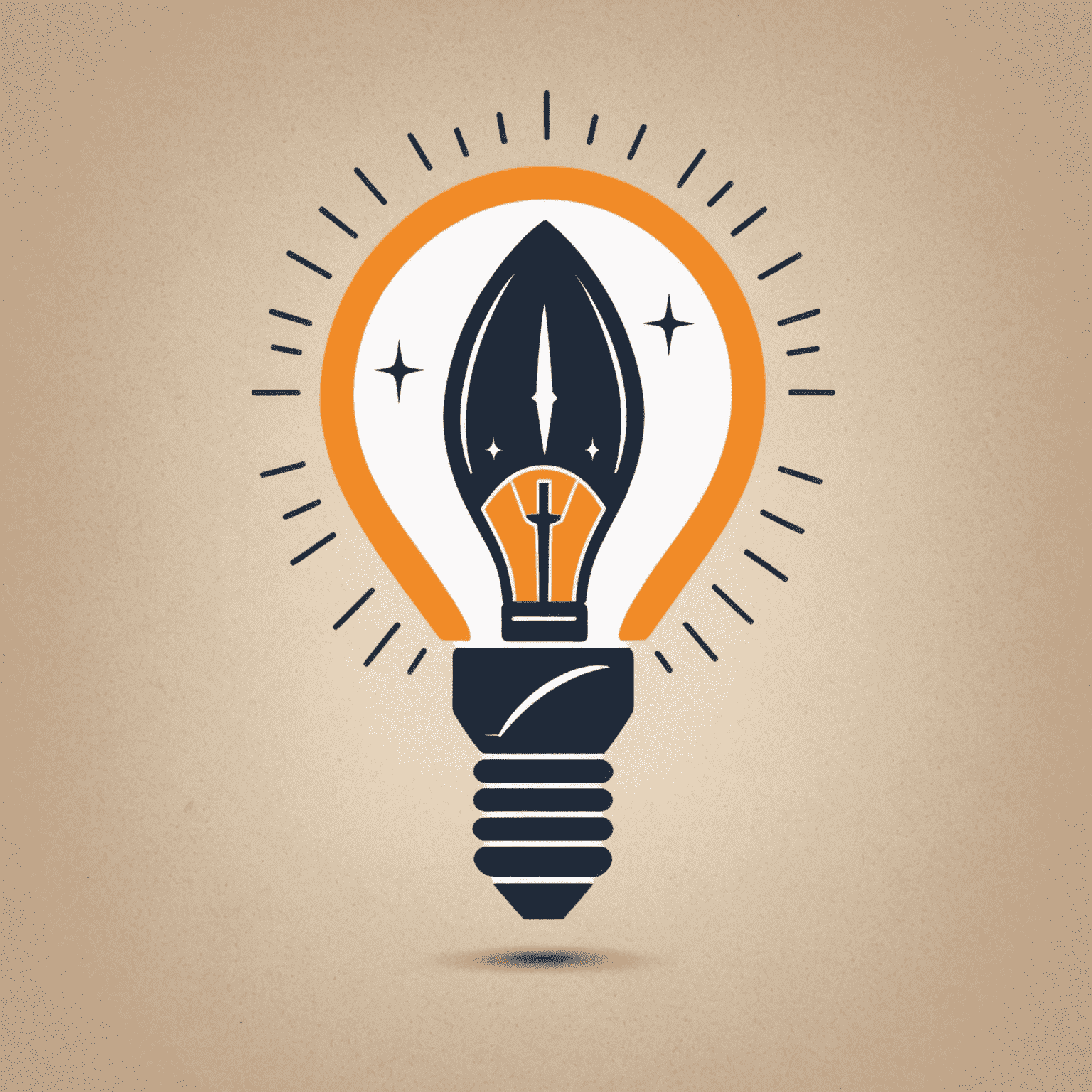 Complete Branding Solutions Logo - A stylized abstract mark combining a lightbulb and rocket, symbolizing innovation and growth