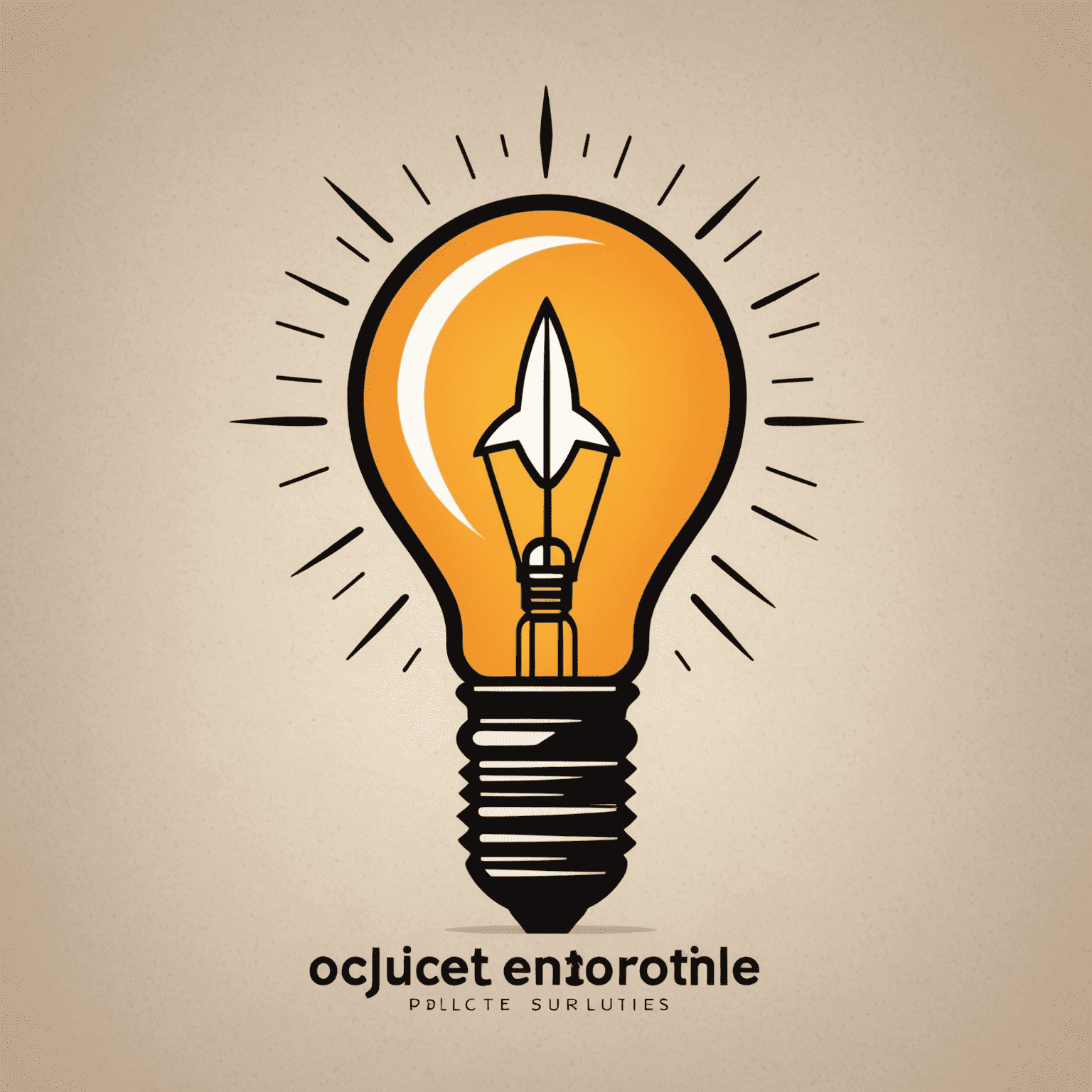 Complete Branding Solutions Logo - A stylized abstract mark combining a lightbulb and rocket, symbolizing innovation and growth