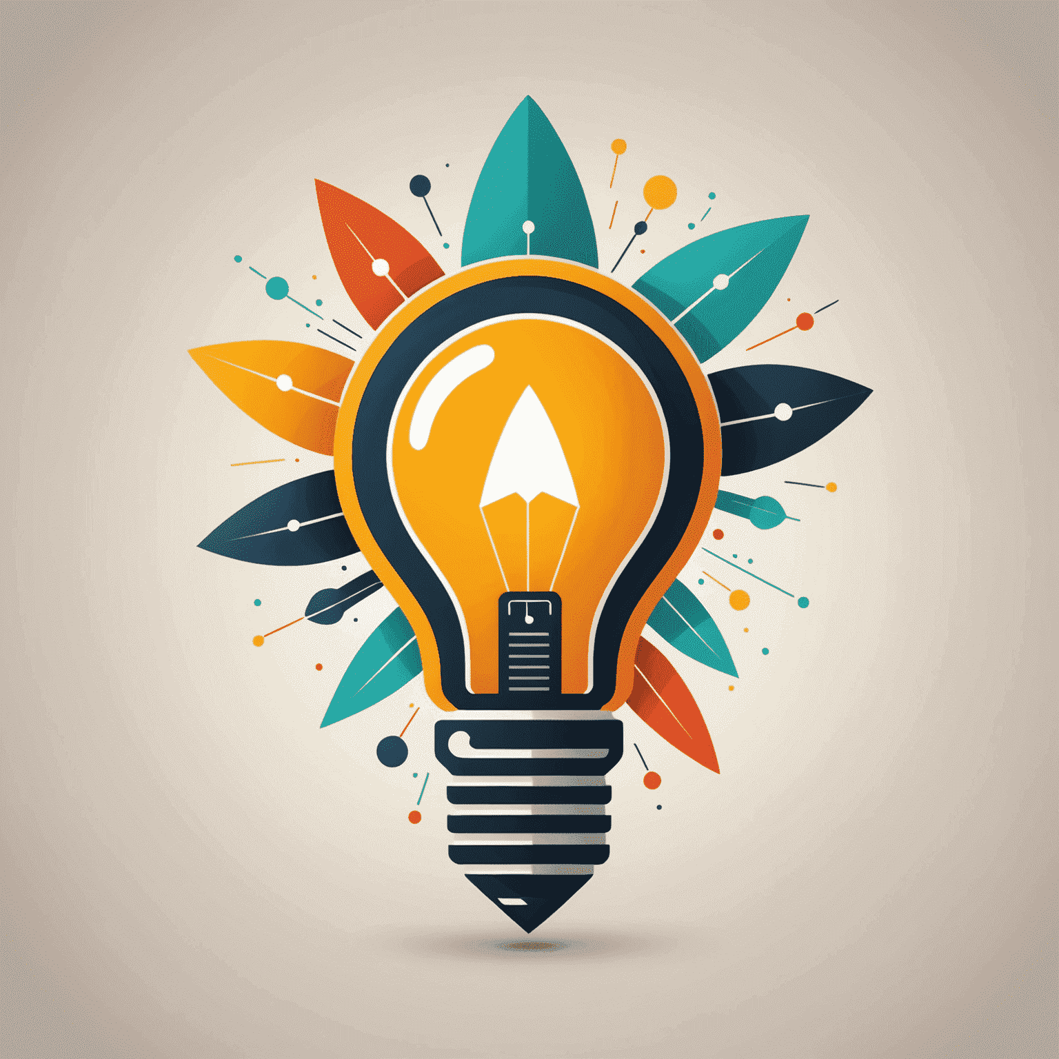 Complete Branding Solutions Logo - A stylized abstract mark combining a lightbulb and rocket, symbolizing innovation and growth