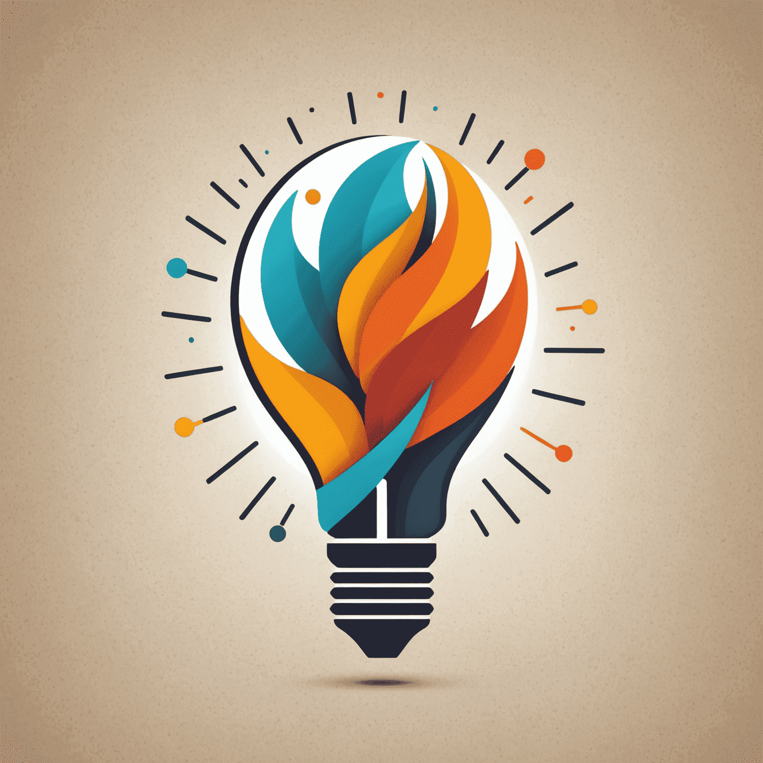 Complete Branding Solutions Logo - A stylized abstract mark combining a lightbulb and rocket, symbolizing innovation and growth