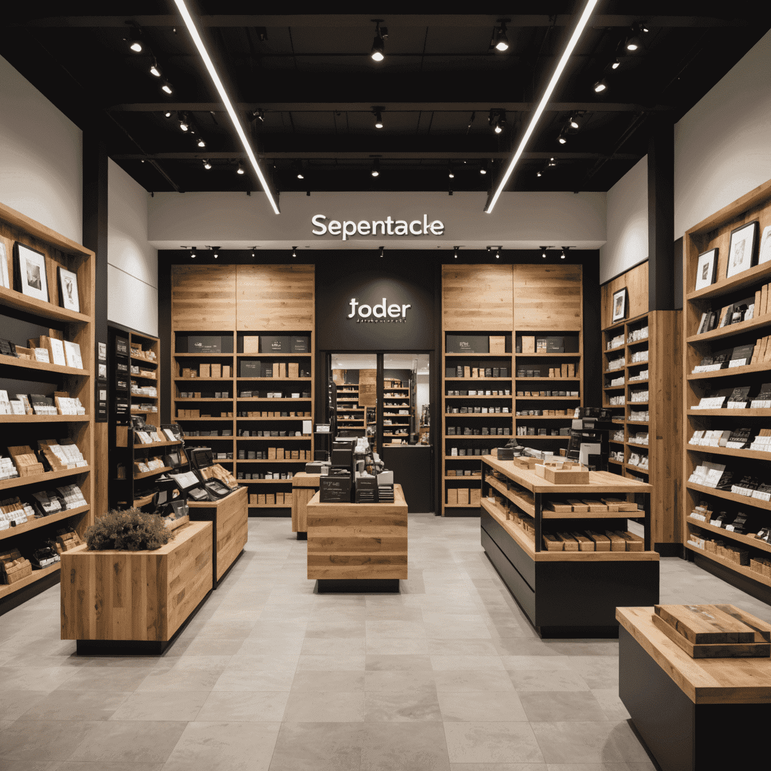 Before and after comparison of a retail store, showcasing the dramatic transformation in visual branding and store layout